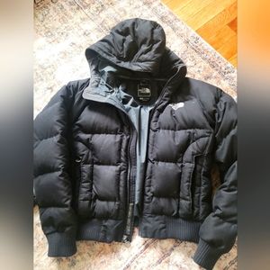 The North Face cropped puffer coat